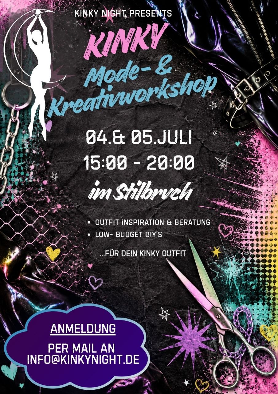 Flyer: KINKY Mode- und Kreativworkshop